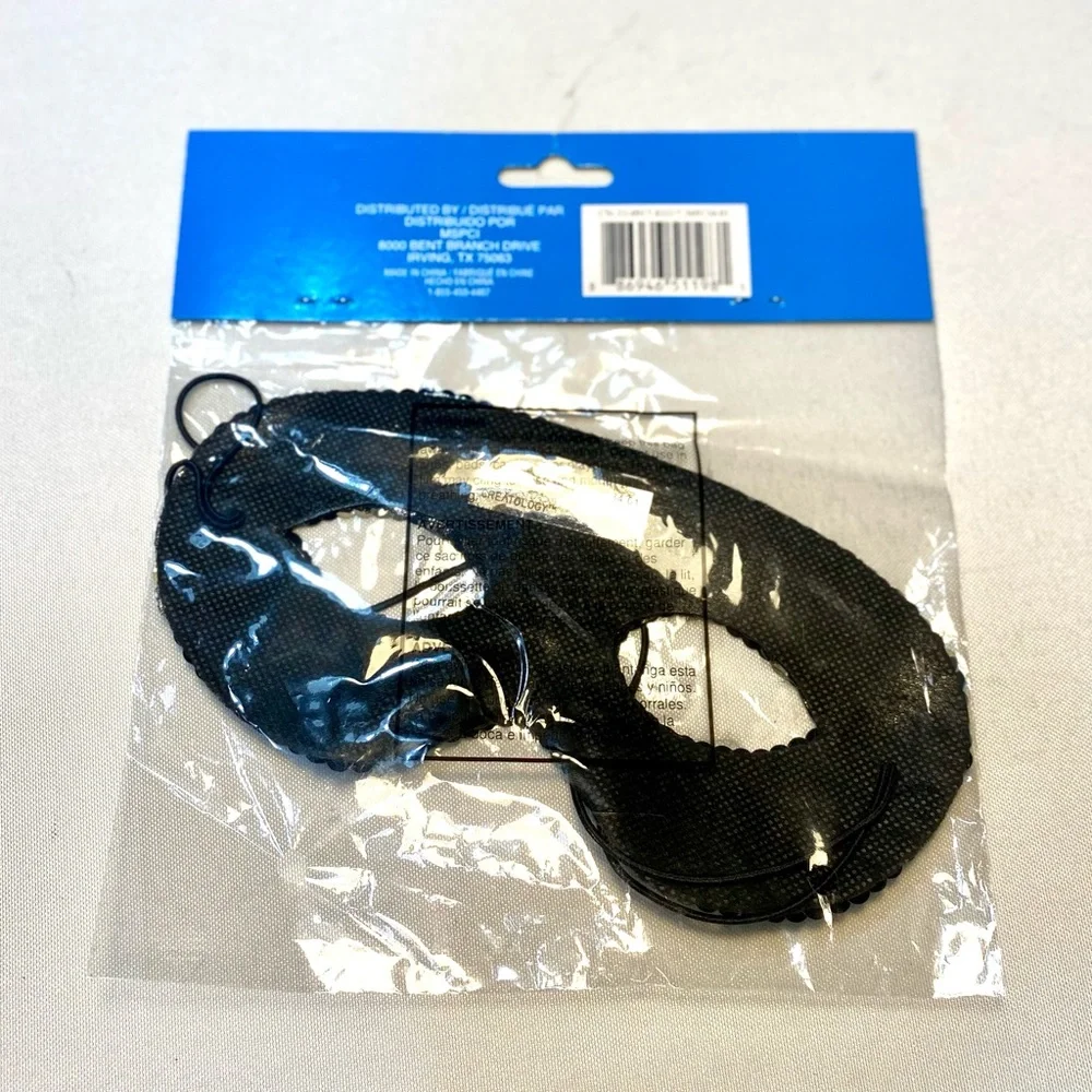MASK Black Glitter Venetian Masquerade Dance Costume Mask